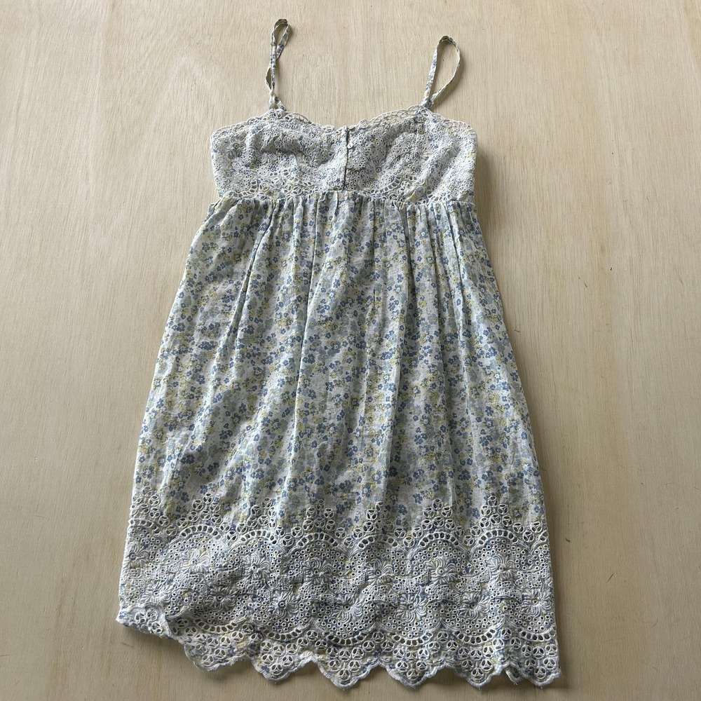 Joie Dress Womens Small Multicolor Sleeveless Sweetheart Lace Sundress Floral